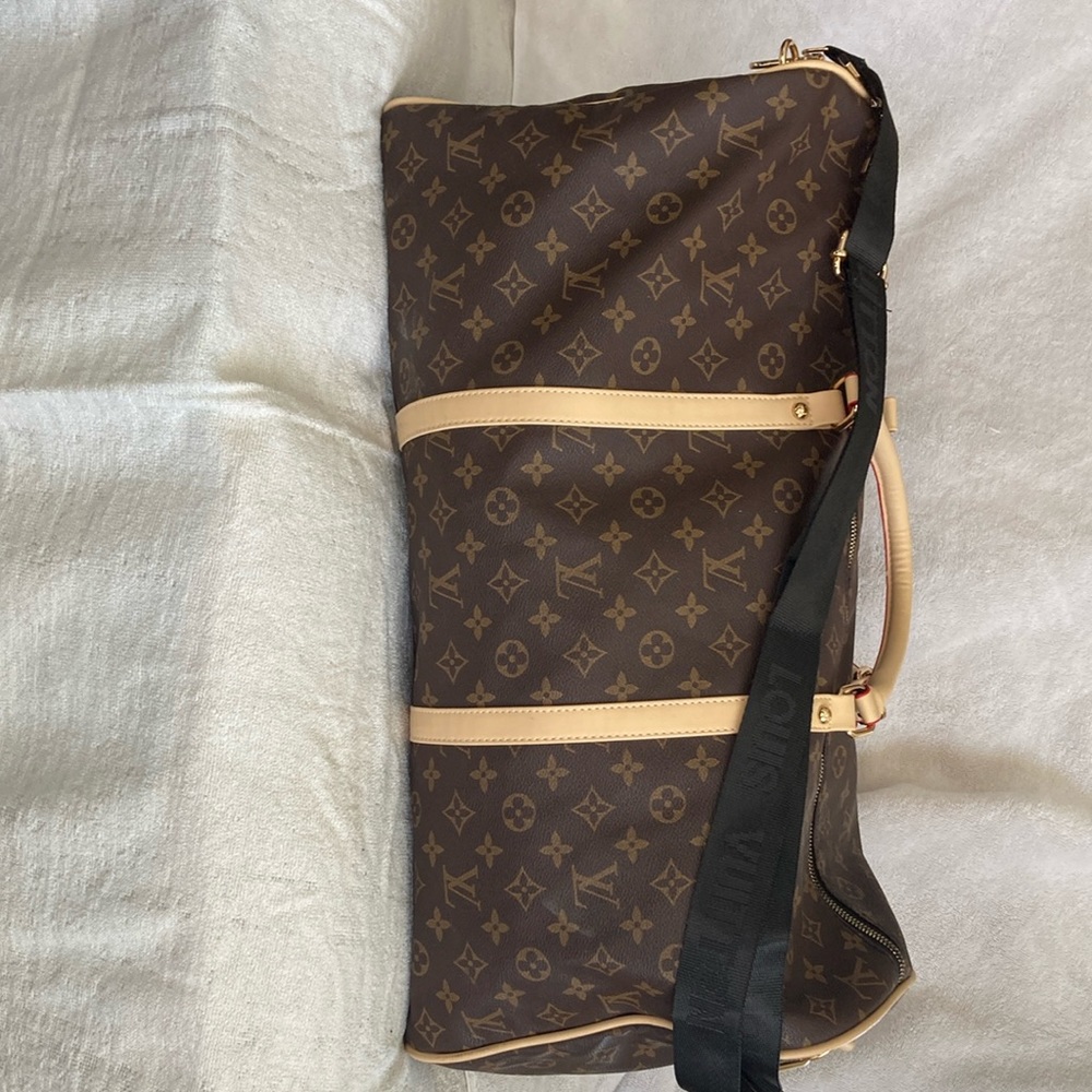 💎 KEEPALL 45 💎 LOUIS VUITTON DUFFLE TRAVEL WEEKENDER BAG CROSSBODY.